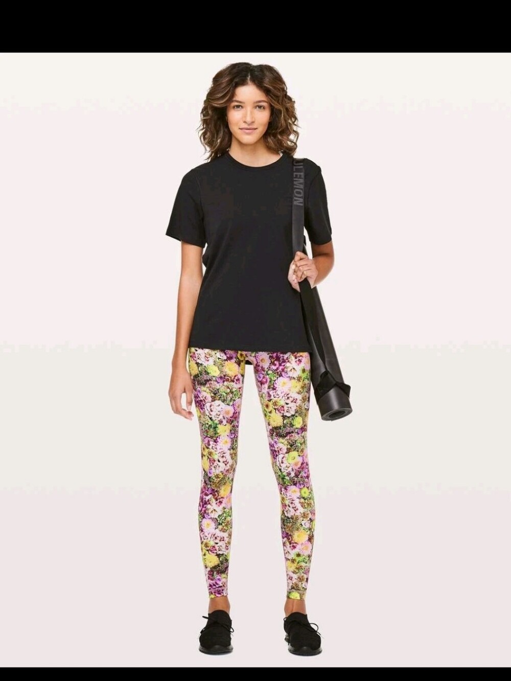 Lululemon Athletica Wunder Under Nulux Foral Print High-Rise Leggings Vibrant 6 - Picture 4 of 6